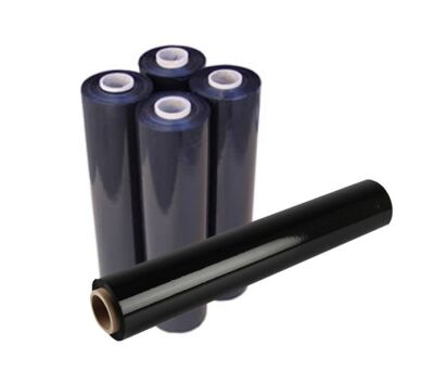 222 Stretch Film 23 Micron 1PCS Net:2 Kg Black (Width: 50Cm) - 2