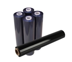 222 Stretch Film 23 Micron 1PCS Net:2 Kg Black (Width: 50Cm) - 1