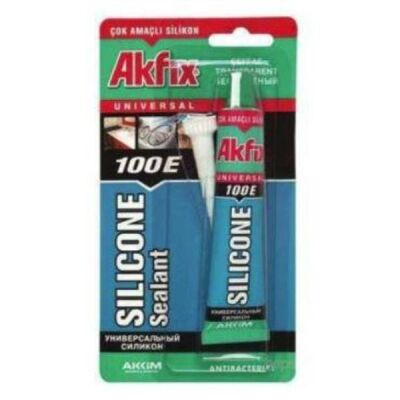 Akfix 100E Sızdırmaz Silikon - 50ml Şeffaf - 1