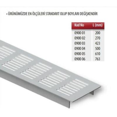 Albatur 0900 Alüminyum Menfez Koza 70x610mm - 1