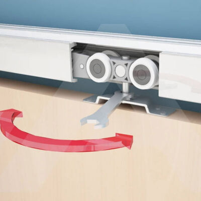 Albatur Door Sliding Mechanism 120Kg Adjustable Bidirectional Sliding System - 2