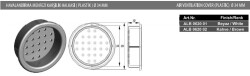 Albatur Plastic Culvert Diameter 34mm White - 2