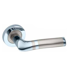 Arpat Door Handle Martı Model, Round Rosette, Satin - 1