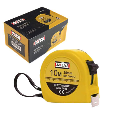 Attlas ASM 1025 Tape Measure - 25 mm x 10 m - 1