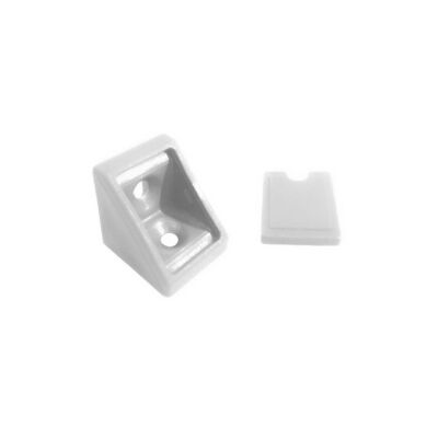 Ayder Corner Connection Plastic Single Cover White - 1