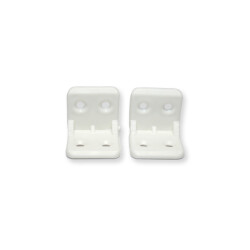 Ayder Corner Connection Plastic White - 2