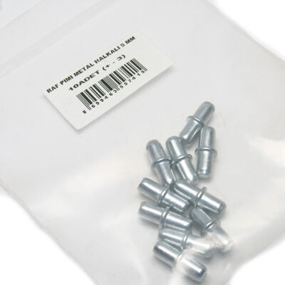 Ayder Metal Raf Pimi Halkalı 5mm 1 Paket 10 Adet - 2