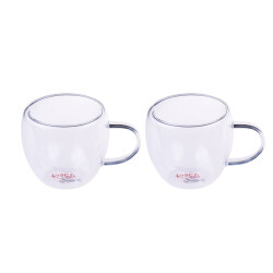 Bambum T1244 Chai, 2 Parça Çift Cidarlı Çay Fincanı - 1