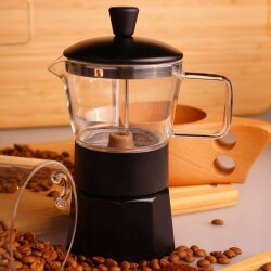 Bambum T3379 Taşev Stone Cam Moka Pot 3 Fincan - 2