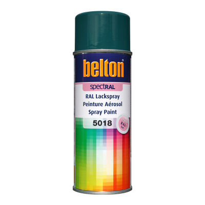 Belton Spray Paint Turquoise Blue RAL 5018 - 1