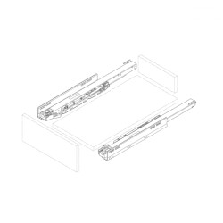 Blum Legrabox Pure C Çekmece Seti 40 kg - 45 cm - Beyaz - 2