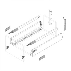 Blum Tandembox Antaro C Blumotion 30 kg 40 cm - Beyaz Bordürlü - 2