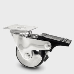 Burak 0512 Fcs Table Caster Wheel Caster with Chrome Brake - 1