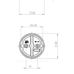 Bylion Plug Single Phase Flat Rubber Male Black (KEF) - 3