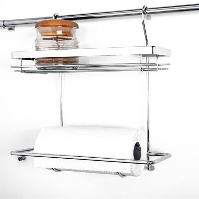 Cagdas Spice Rack Paper Towel Holder Chrome - 1