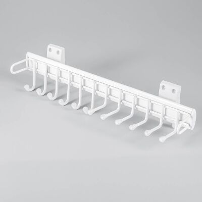 Cagdas Tie Rack Rail 45 cm Right White - 1