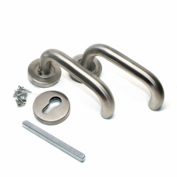 Condi Door Handle Cane - Stainless Steel Satin - 1