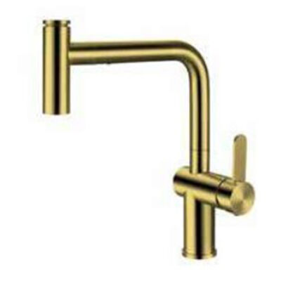 Crauf Kitchen Faucet Lusso Spiral Gold - 1