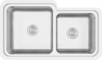 Crauf Lavello Kitchen Sink 452x780x230Mm Matte Inox - 3