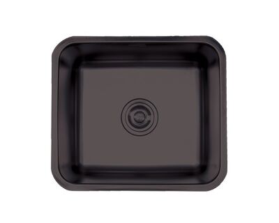 Crauf Lavello Kitchen Sink 490x440X190Mm Pvd Smoked Black - 1