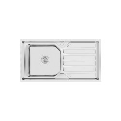 Crauf Luna Kitchen Sink 900x500X230Mm Right Side Inox - 1