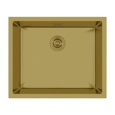 Crauf Stella Kitchen Sink 440x540x210mm PVD Gold - 1