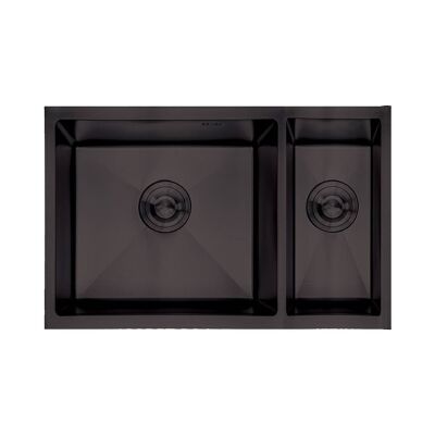 Crauf Stella Kitchen Sink 450x630x230mm PVD Smoked Black - 1