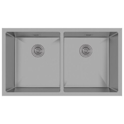 Crauf Stella Kitchen Sink 450x800x220.8Mm Matte Grey (Nano Coating) - 1