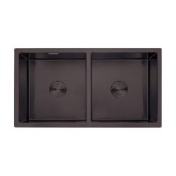 Crauf Stella Kitchen Sink 4580 PVD Smoked Black - 1