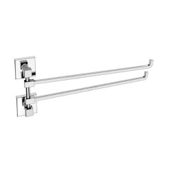 Dekor Double Towel Holder Chrome Corner - 1