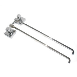 Dekor Double Towel Holder Chrome Corner - 3