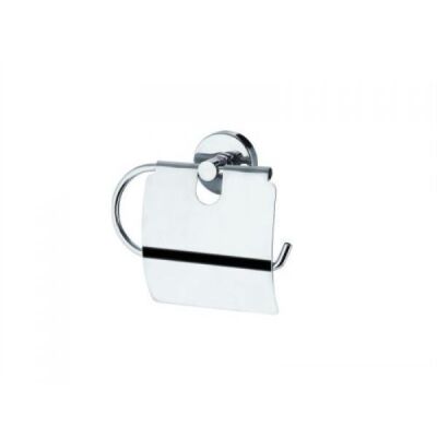 Dekor Paper Holder Clamshell Chrome Ezgi Brass Lid - 1