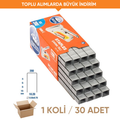 Delta Zımba Teli 200/6 (1 Koli - 30 Adet) - 1