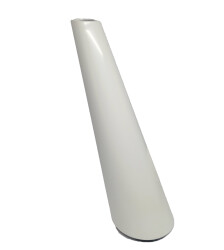 Dizayn Plastik Ayak Silindir 20 cm Beyaz - 1
