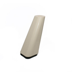 Dizayn Plastik Ayak Yatay 14cm Oval Bej - 1