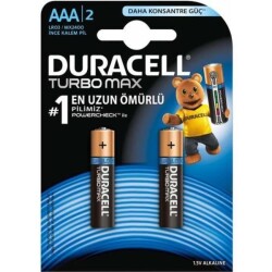 Duracell Kalem Pil AA Turbo Max 1PK: 2 Adet - 1