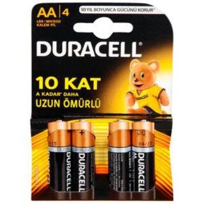 Duracell Kalem Pil AA 1PK: 4 Adet - 1