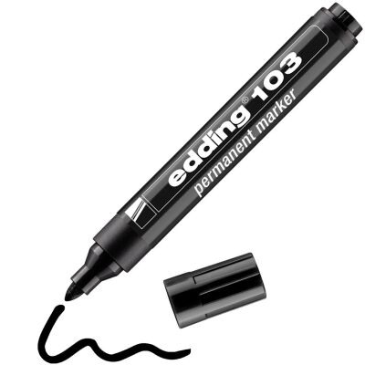 Edding Box Pen 103 Black Permanent Marker - 1