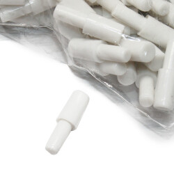 Erka Shelf Pin Plastic Head White 1Pack: 100 Pieces - 1