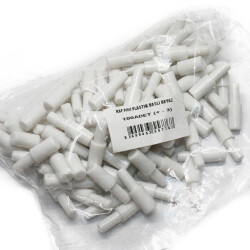 Erka Shelf Pin Plastic Head White 1Pack: 100 Pieces - 2