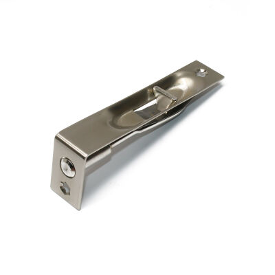 Evren Push Bolt 10Cm Satin Steel - 1