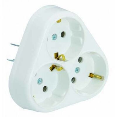 Far Grounded Socket 3-piece Flush Mount F156 - 1