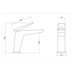 Fleko Lavabo Bataryası Mustang 120 Krom - 2