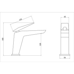 Fleko Lavabo Bataryası Mustang 120 Siyah - 2