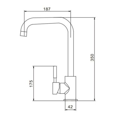 Fleko Sink Faucet KS1S01-1 Inox - 2