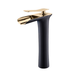 Flexo Washbasin Faucet Victoria Long Black Gold - 1