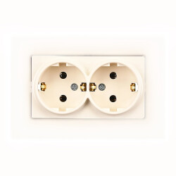 Günsan Dual Grounded Socket Cream Vısage - 1