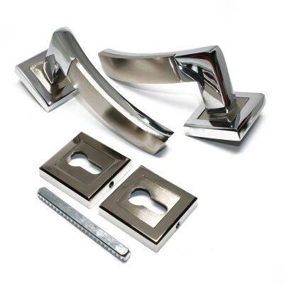 Güven Door Handle Dominik Model Chrome Satin - 1