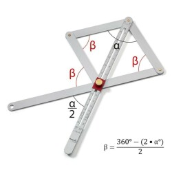 Hultafors COMBI Alüminyum Açı Ölçer 252003 - 2