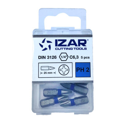 Izar Bits Uç PH2x25mm 1 Paket 5 Adet - 1